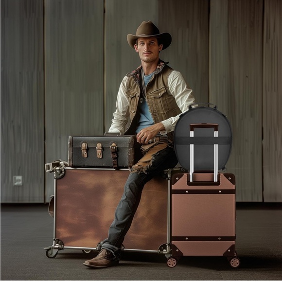 Large Hat Box Travel Fedora Cowboy Universal Size Hat Carrier Most Panama Hats - Picture 3 of 10